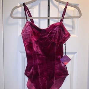 Forever 21 hot pink body suit - size M